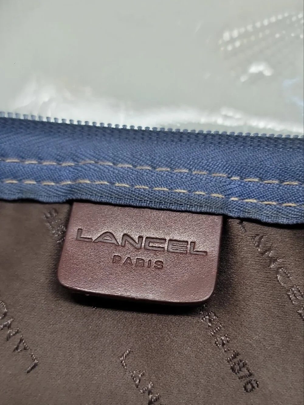 Lancel Nylon Travel Bag